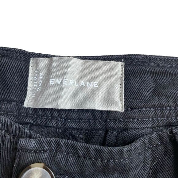 Everlane Women’s 6 Tencel Relaxed Fit‎ Chino Pant Black Slouchy Trouser New - Picture 5 of 13